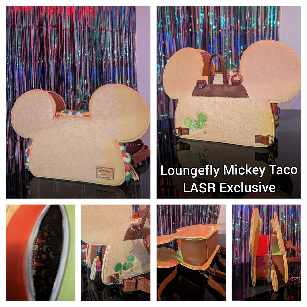 🌮Loungefly Mickey Taco Backpack LASR Exclusive